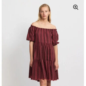 Raquel Allegra Lily Dress Cotton Embroidered
